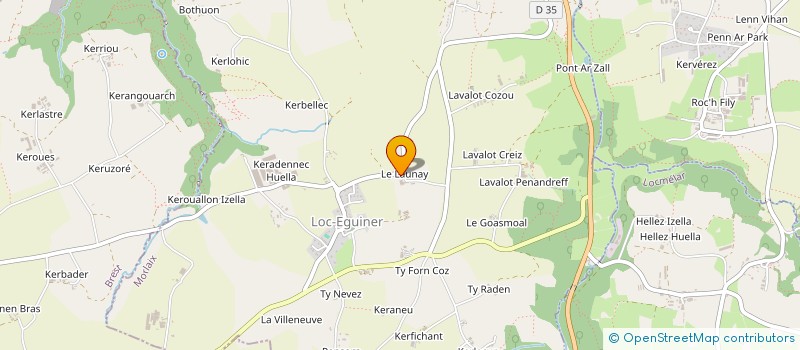 localisation de l'entreprise MONSIEUR JEAN ARGOUACH  LOC-EGUINER