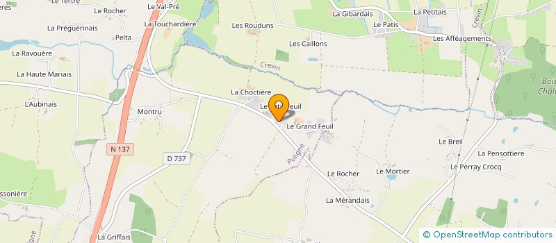 localisation de l'entreprise MONSIEUR JEAN-ARMEL RAMAGE  POLIGNE