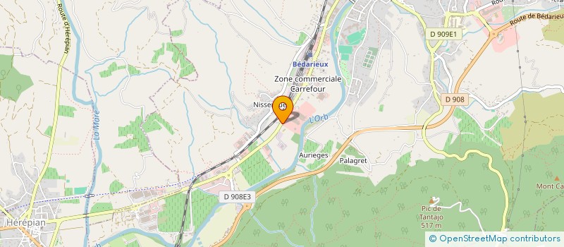 localisation de l'entreprise MONSIEUR JEAN ARNAL  BEDARIEUX