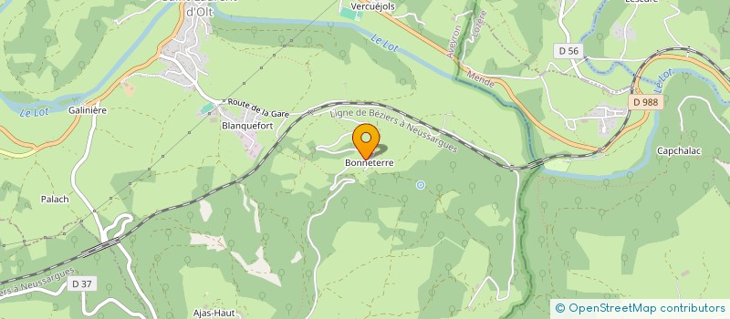 localisation de l'entreprise MONSIEUR JEAN ARNAL  SAINT-LAURENT-D'OLT