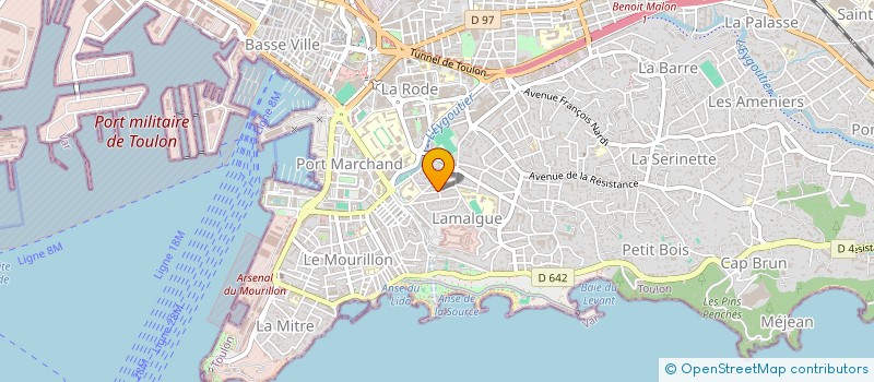 localisation de l'entreprise MONSIEUR JEAN ARNAUD  TOULON