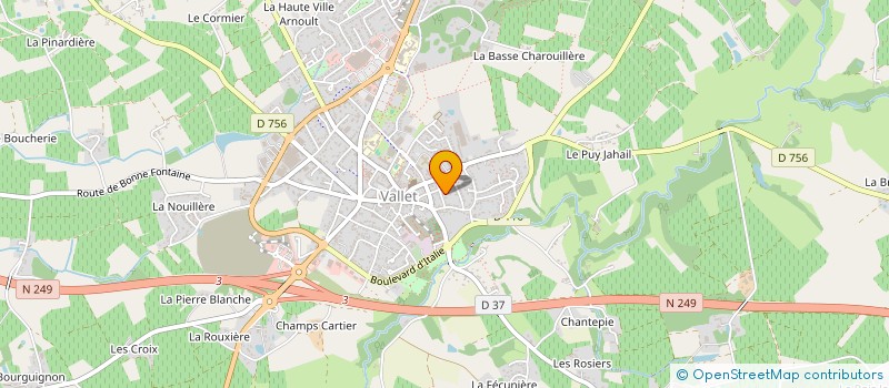 localisation de l'entreprise MONSIEUR JEAN ARNAUD  VALLET