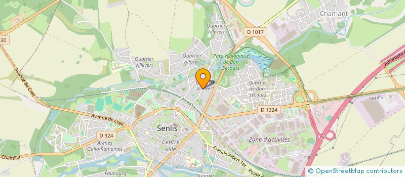 localisation de l'entreprise MONSIEUR JEAN-ARNAUD PUIG  SENLIS