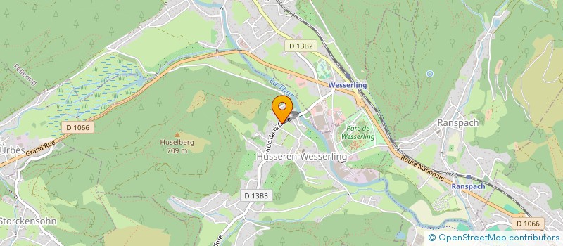 localisation de l'entreprise MONSIEUR JEAN ARNOLD  HUSSEREN-WESSERLING