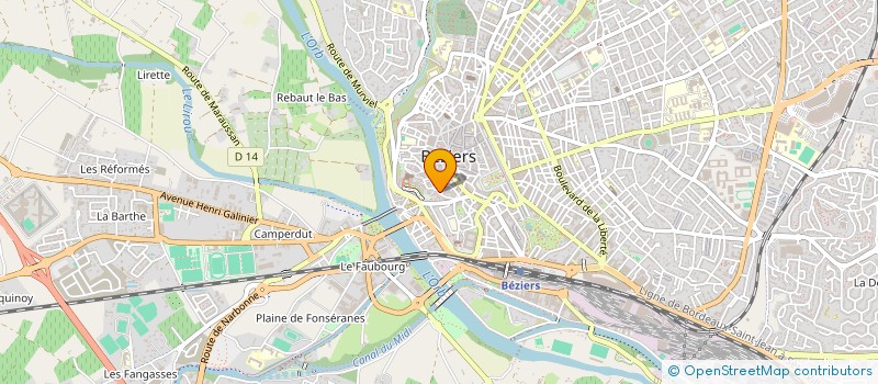 localisation de l'entreprise MONSIEUR JEAN AROULAPIN  BEZIERS