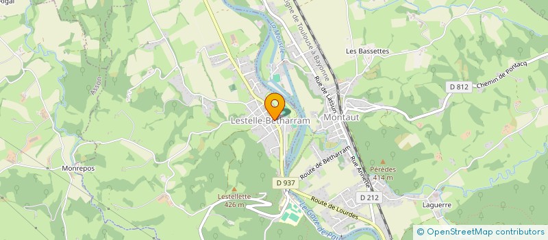 localisation de l'entreprise MONSIEUR JEAN ARRICAUD  LESTELLE-BETHARRAM