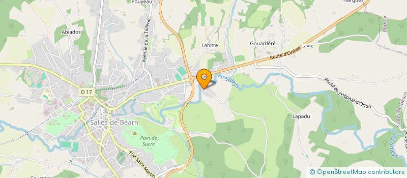 localisation de l'entreprise MONSIEUR JEAN ARTIGUENAVE à SALIES-DE-BEARN