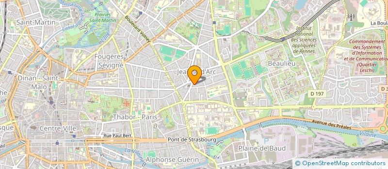 localisation de l'entreprise MONSIEUR JEAN ARTUR DE LA VILLARMOIS  RENNES