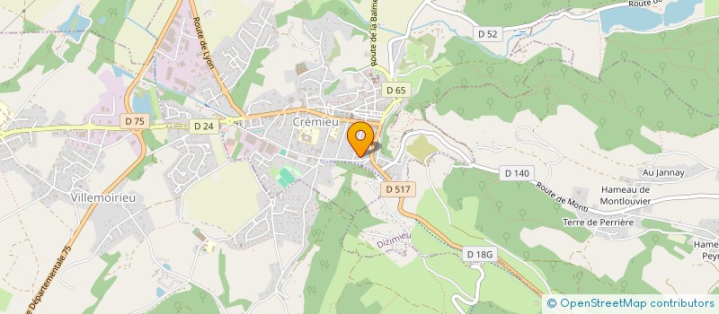 localisation de l'entreprise MONSIEUR JEAN ASLANIAN  CREMIEU