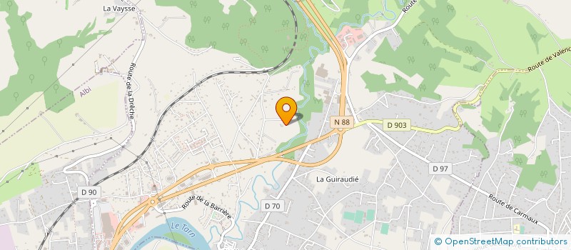 localisation de l'entreprise MONSIEUR JEAN ATTARD à LESCURE D'ALBIGEOIS