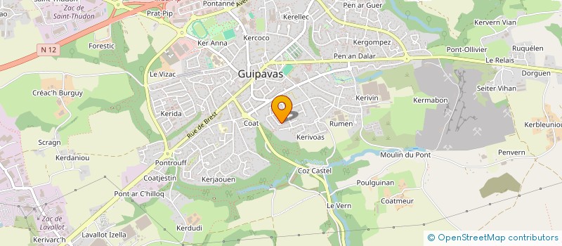 localisation de l'entreprise MONSIEUR JEAN AUBERT à GUIPAVAS