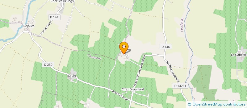 localisation de l'entreprise MONSIEUR JEAN AUBERT  CHADENAC