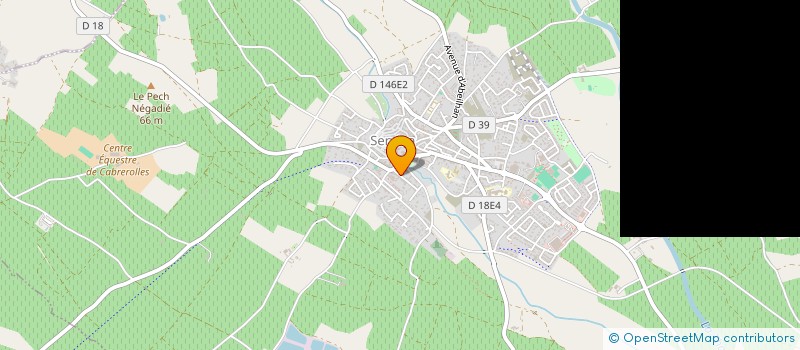 localisation de l'entreprise MONSIEUR JEAN AUBERT  SERVIAN