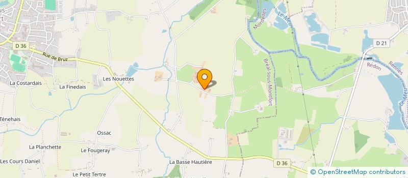 localisation de l'entreprise MONSIEUR JEAN AUBREE  BREAL-SOUS-MONTFORT