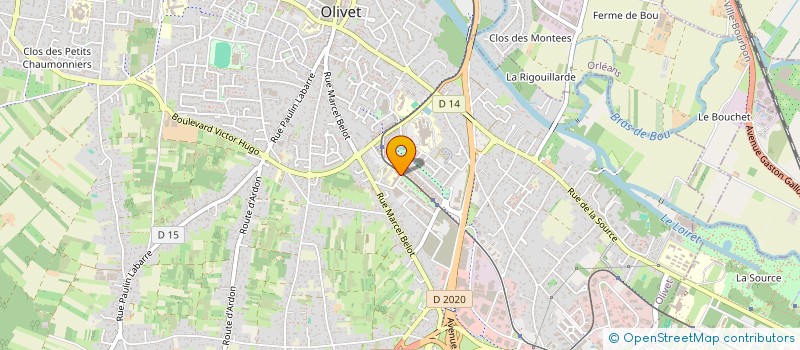 localisation de l'entreprise MONSIEUR JEAN AUBRY à OLIVET