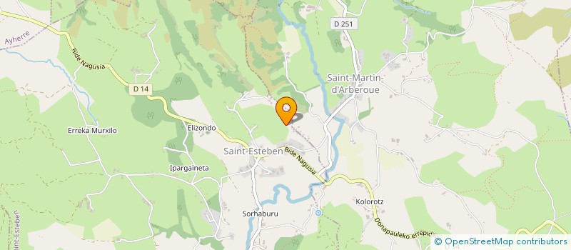 localisation de l'entreprise MONSIEUR JEAN AUBRY  SAINT-ESTEBEN