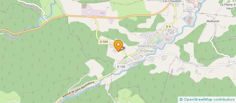 localisation de l'entreprise MONSIEUR JEAN AUDABRAM à VILLENEUVE D'OLMES