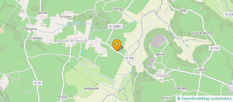 localisation de l'entreprise MONSIEUR JEAN AUDEBERT  NAUJAN-ET-POSTIAC