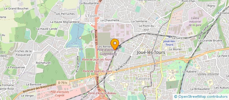 localisation de l'entreprise MONSIEUR JEAN AUDET à JOUE-LES-TOURS