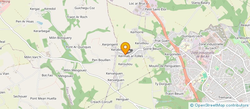 localisation de l'entreprise MONSIEUR JEAN AUDROIN  LANDERNEAU