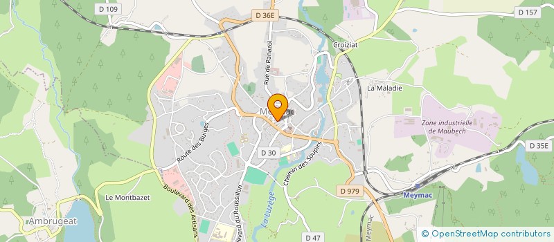 localisation de l'entreprise MONSIEUR JEAN AUDY à MEYMAC