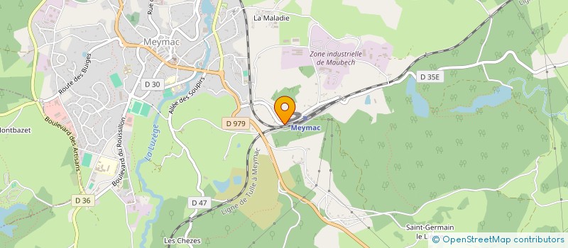 localisation de l'entreprise MONSIEUR JEAN AUDY  MEYMAC