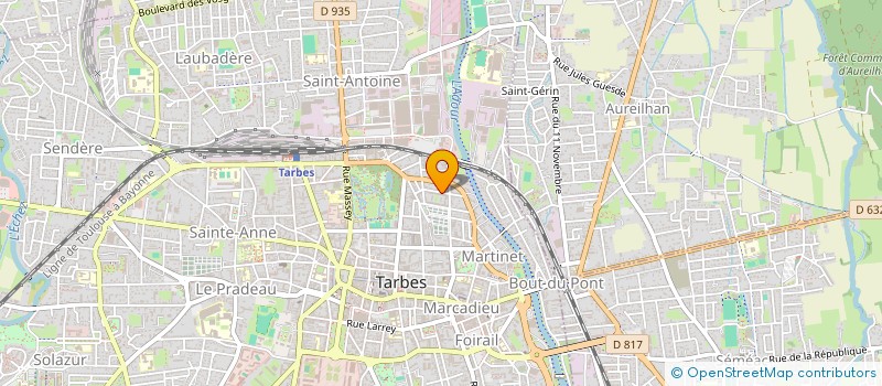 localisation de l'entreprise MONSIEUR JEAN AUFFRET à TARBES