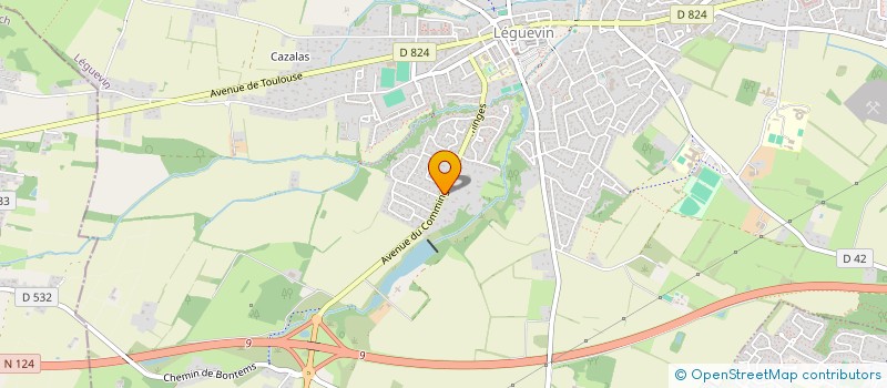 localisation de l'entreprise MONSIEUR JEAN AUFIERO  LEGUEVIN