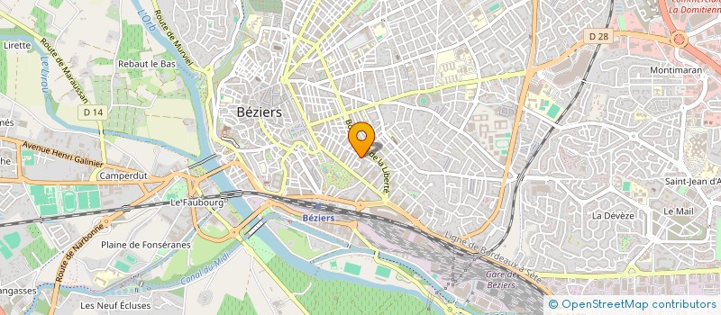 localisation de l'entreprise MONSIEUR JEAN AUGE à BEZIERS