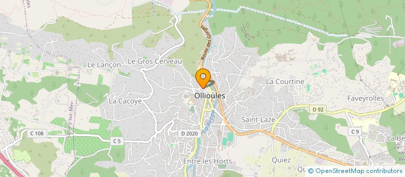 localisation de l'entreprise MONSIEUR JEAN AUGE à OLLIOULES