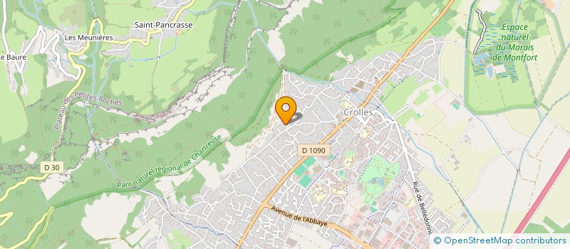 localisation de l'entreprise MONSIEUR JEAN AUGIER  CROLLES