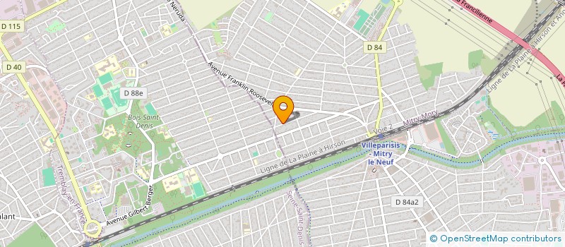 localisation de l'entreprise MONSIEUR JEAN AUGUSTE  MITRY-MORY