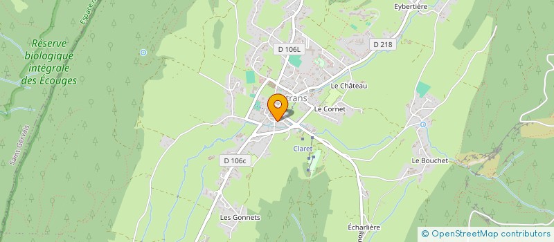 localisation de l'entreprise MONSIEUR JEAN-AUGUSTIN BARNIER  AUTRANS-MEAUDRE EN VERCORS