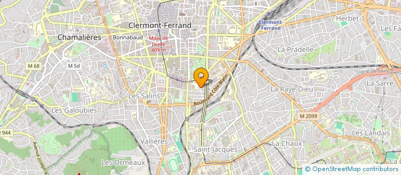 localisation de l'entreprise MONSIEUR JEAN AUMAITRE  CLERMONT FERRAND