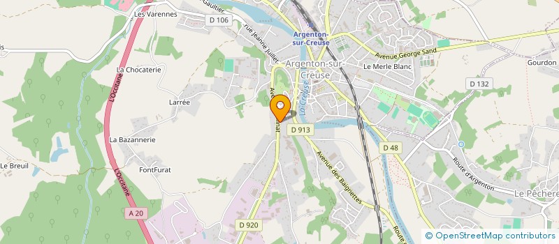localisation de l'entreprise MONSIEUR JEAN AUPETIT à ARGENTON-SUR-CREUSE