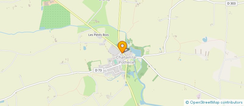 localisation de l'entreprise MONSIEUR JEAN AUPIED à CHALLAIN-LA-POTHERIE
