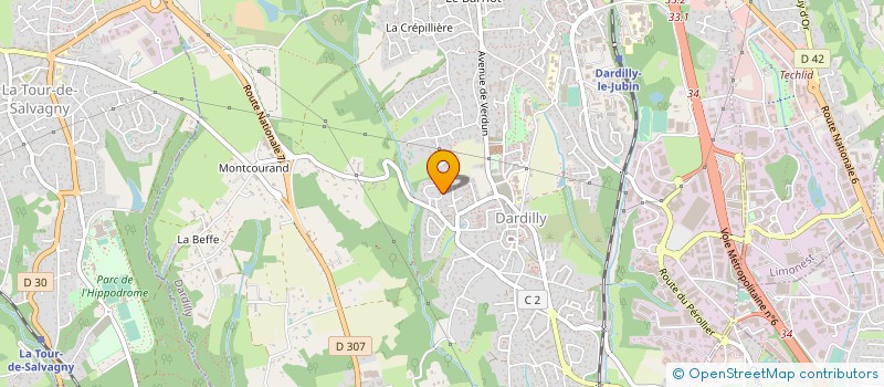 localisation de l'entreprise MONSIEUR JEAN AURAY à DARDILLY
