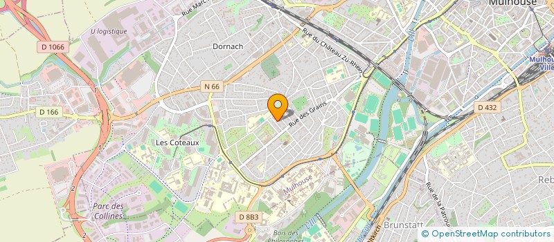 localisation de l'entreprise MONSIEUR JEAN-AUREL BOUSQUET  MULHOUSE