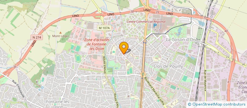 localisation de l'entreprise MONSIEUR JEAN-AURELIEN GUITARD à DIJON