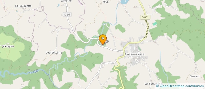 localisation de l'entreprise MONSIEUR JEAN AURIERES à CASSANIOUZE