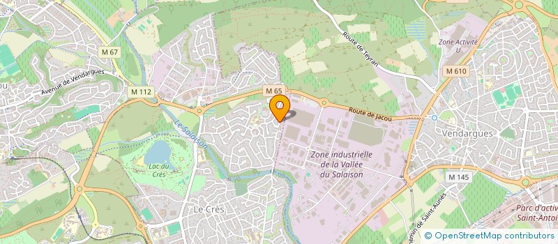 localisation de l'entreprise MONSIEUR JEAN AVAZERI  LE CRES