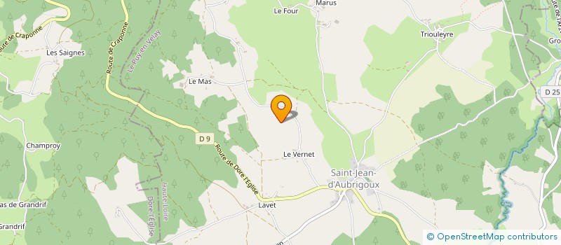 localisation de l'entreprise MONSIEUR JEAN AYEL à CRAPONNE-SUR-ARZON