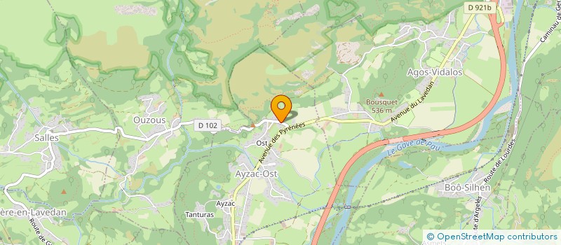 localisation de l'entreprise MONSIEUR JEAN AZAN  AYZAC-OST