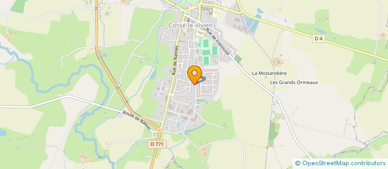 localisation de l'entreprise MONSIEUR JEAN BABAULT DE CHAUMONT  COSSE-LE-VIVIEN