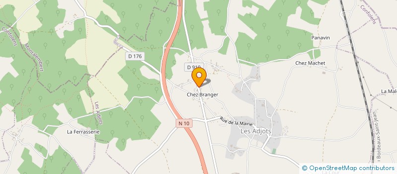 localisation de l'entreprise MONSIEUR JEAN BABEAU à LES ADJOTS