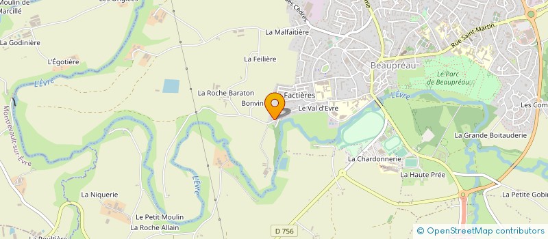 localisation de l'entreprise MONSIEUR JEAN BABONNEAU à BEAUPREAU-EN-MAUGES