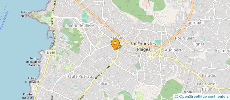 localisation de l'entreprise MONSIEUR JEAN BACH  SIX-FOURS-LES-PLAGES