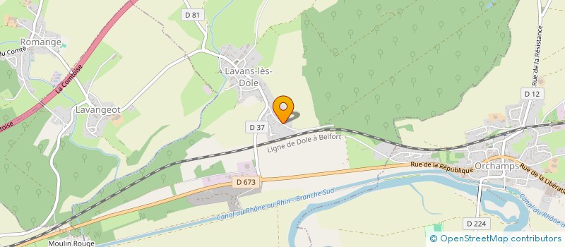 localisation de l'entreprise MONSIEUR JEAN BACLET  LAVANS-LES-DOLE