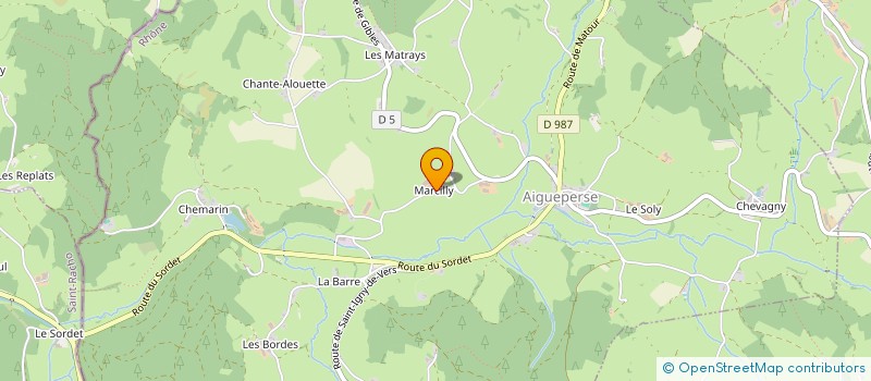 localisation de l'entreprise MONSIEUR JEAN BACOT  AIGUEPERSE