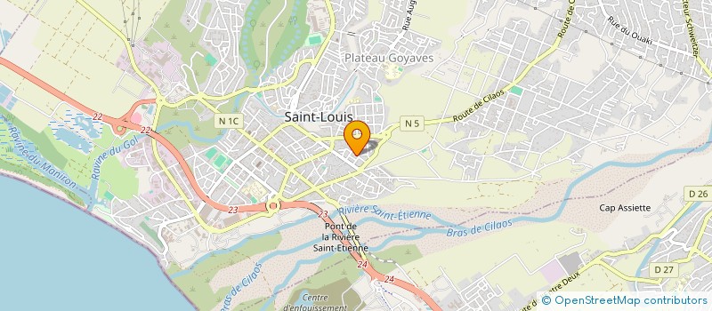 localisation de l'entreprise MONSIEUR JEAN BADAMIA à SAINT-LOUIS
